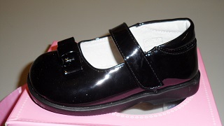 PB-8055BK Girls' Patent Leather Shoes