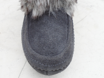 grey suede boots - Click Image to Close